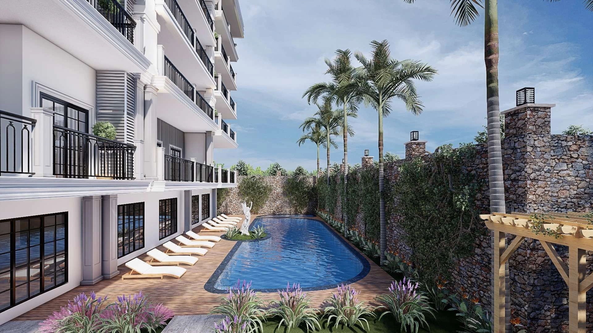 مجموعه مسکونی ۱۰۰ متر از دریای مدیترانه