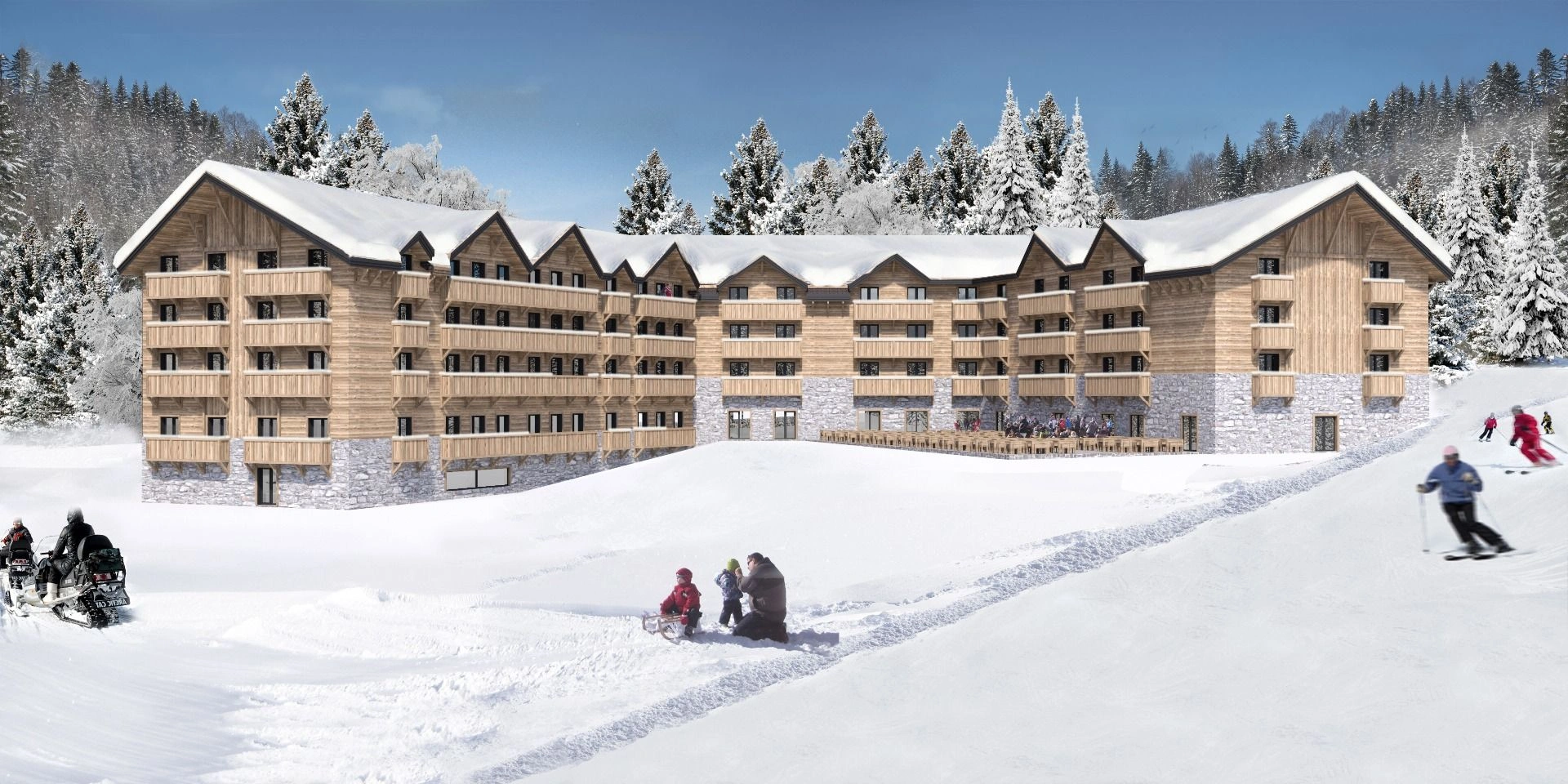 Luxury hotel complex in largest ski cluster of Montenegro