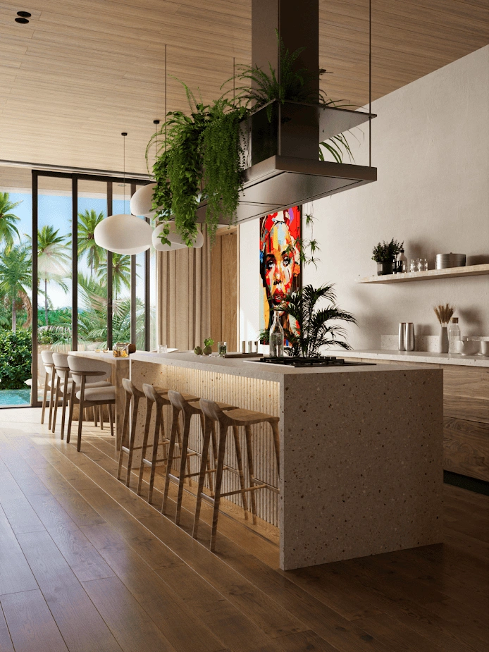 Complex of villas in Ubud - the cultural center of Bali