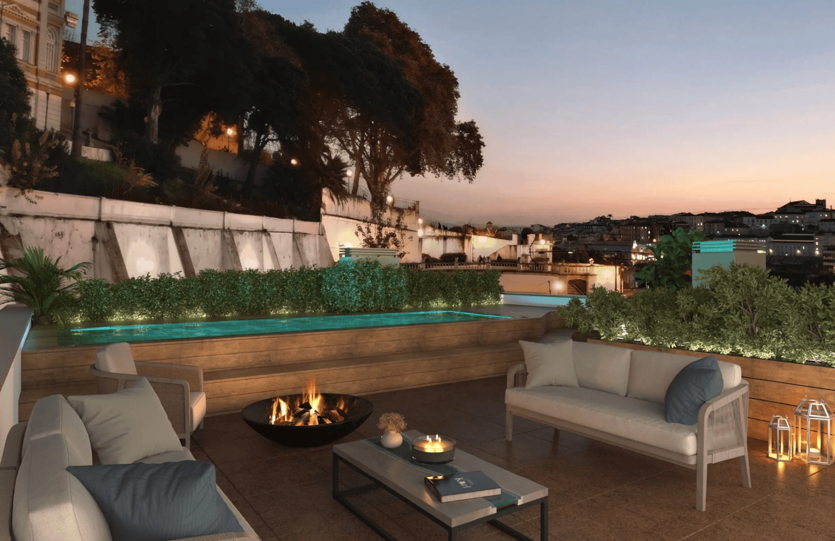 3+1 penthouse located next to a busy avenue