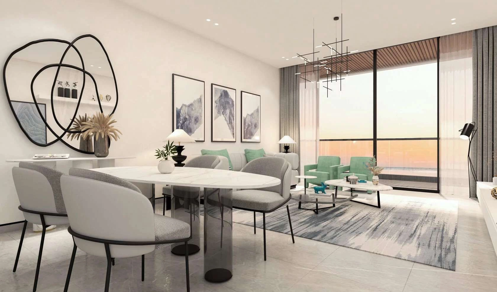 Apartamentos na costa da Ilha Yas