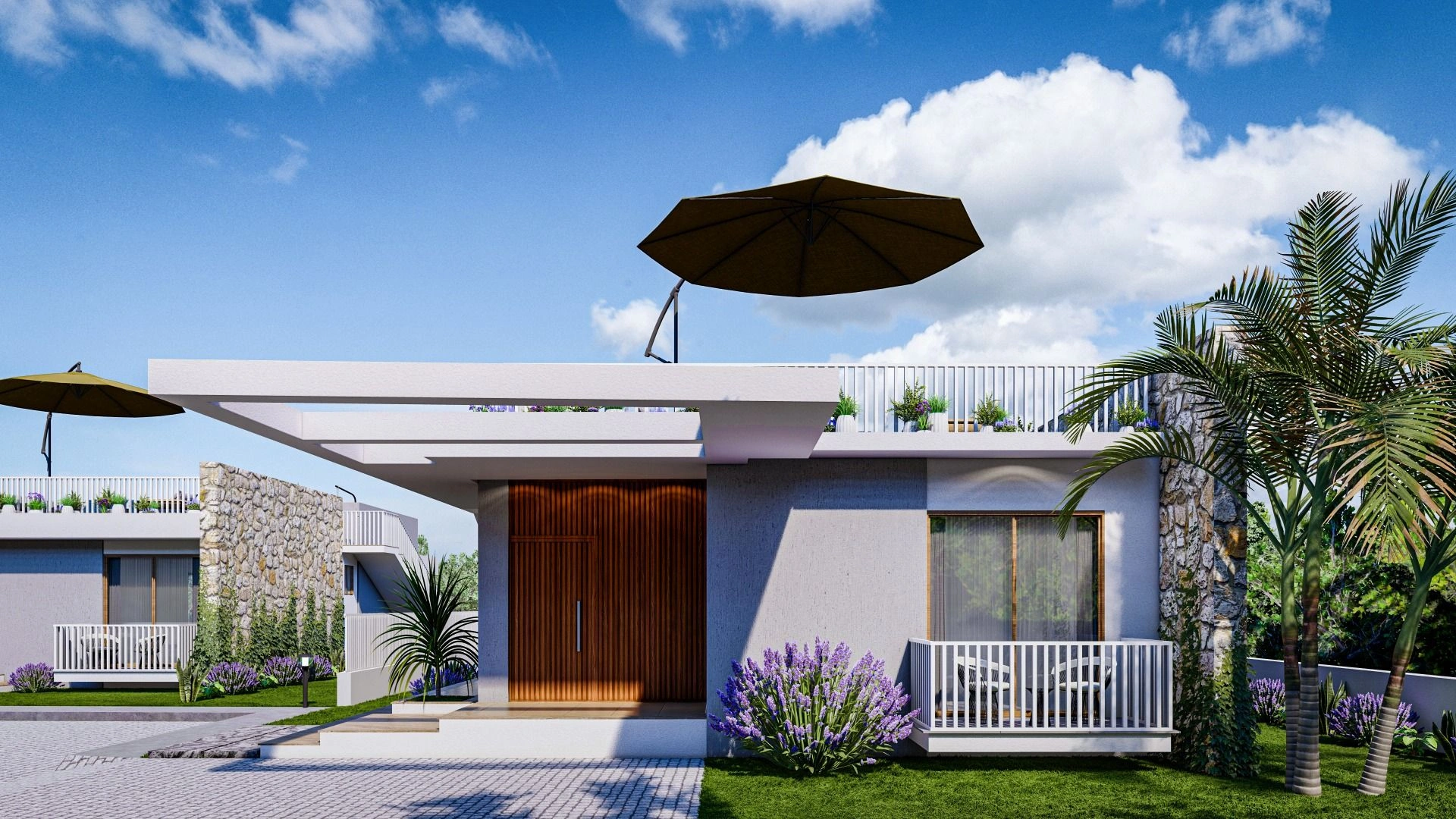 Elite project of villas and apartments in Karpaz