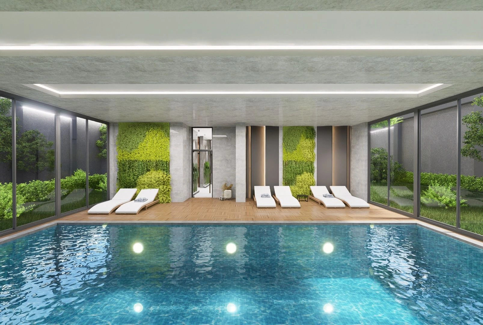 Residential complex on the first line in Alanya