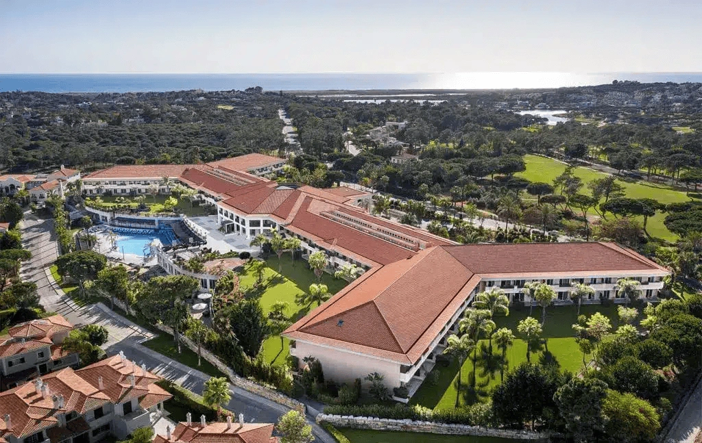 Hotel complex in luxury resort of Quinta do Lago, Portugal
