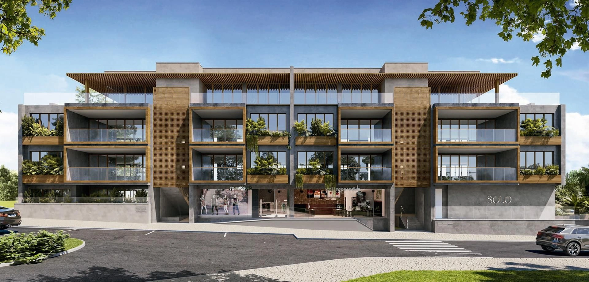 Complex of apartments near Oeiras Park, Portugal