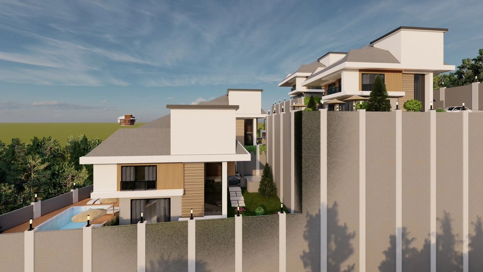 Complejo de villas elite en la zona de Bektas, Alanya