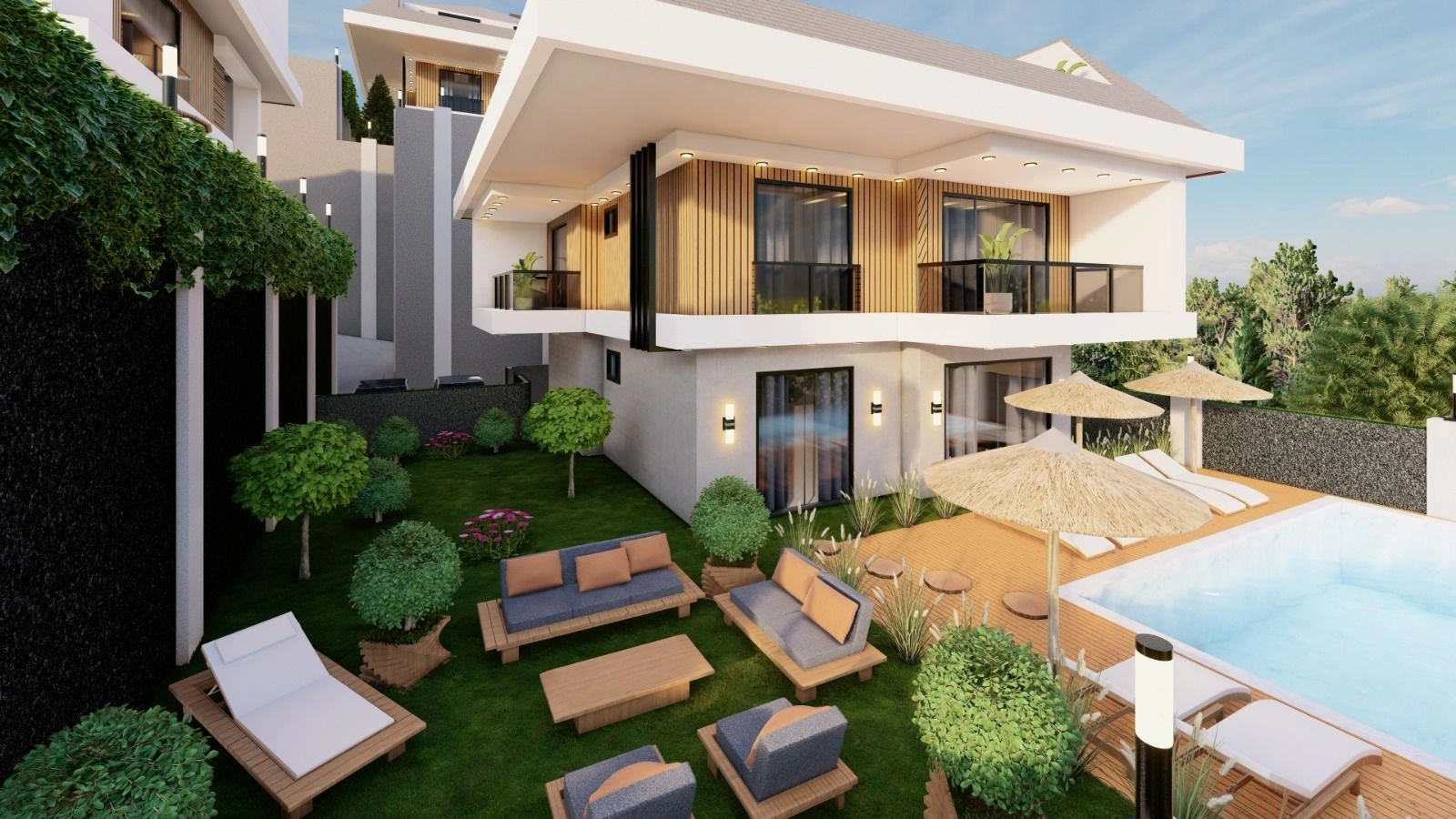 Complejo de villas elite en la zona de Bektas, Alanya