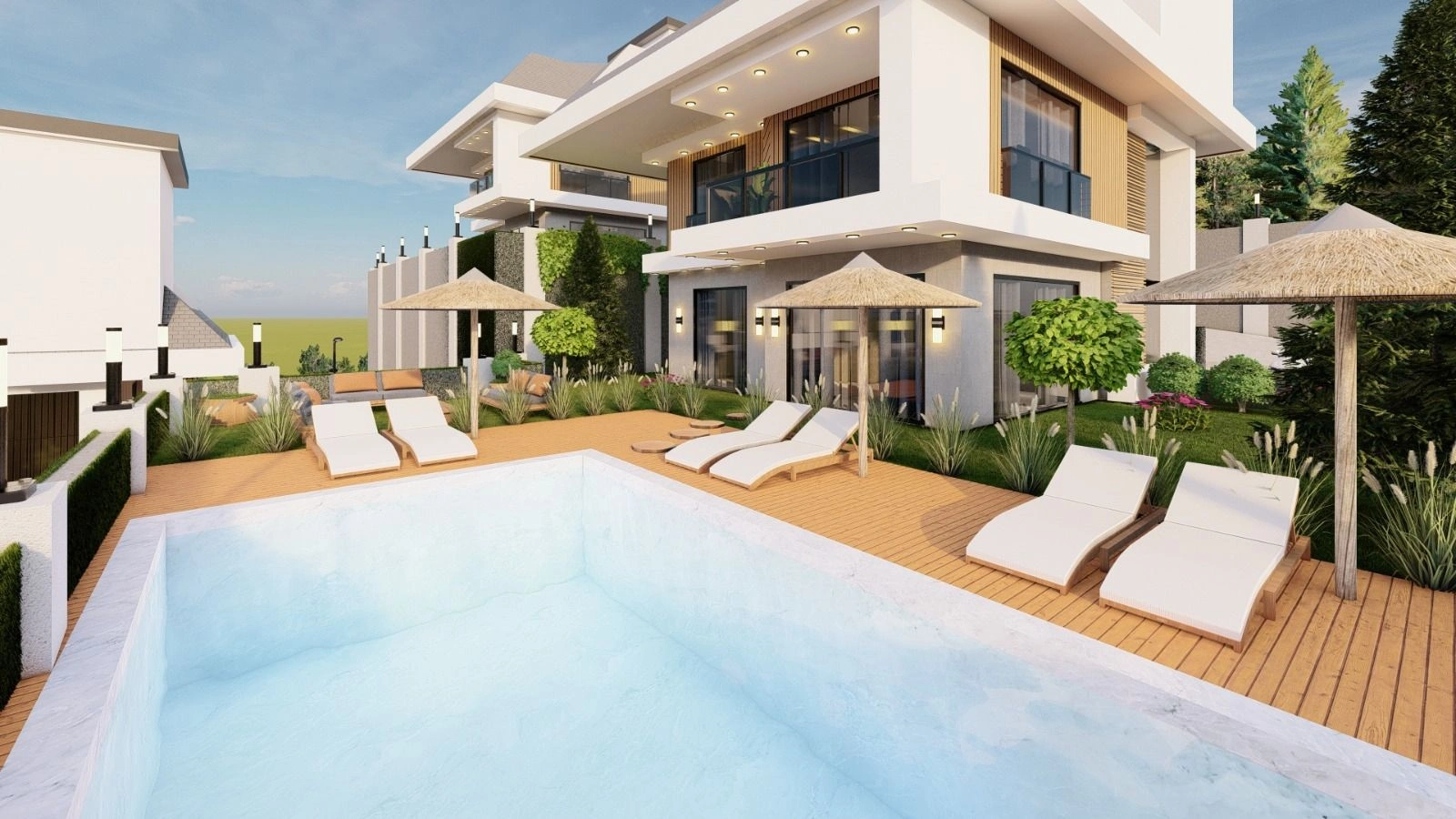 Complejo de villas elite en la zona de Bektas, Alanya