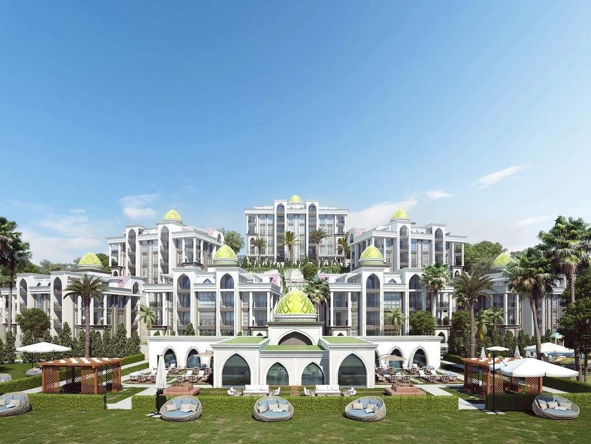 Grand complex of residences in Kargicak Alanya