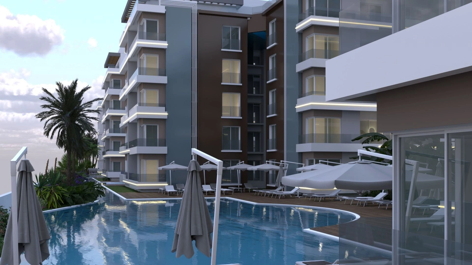 Elite Wohnanlage am Long Beach
