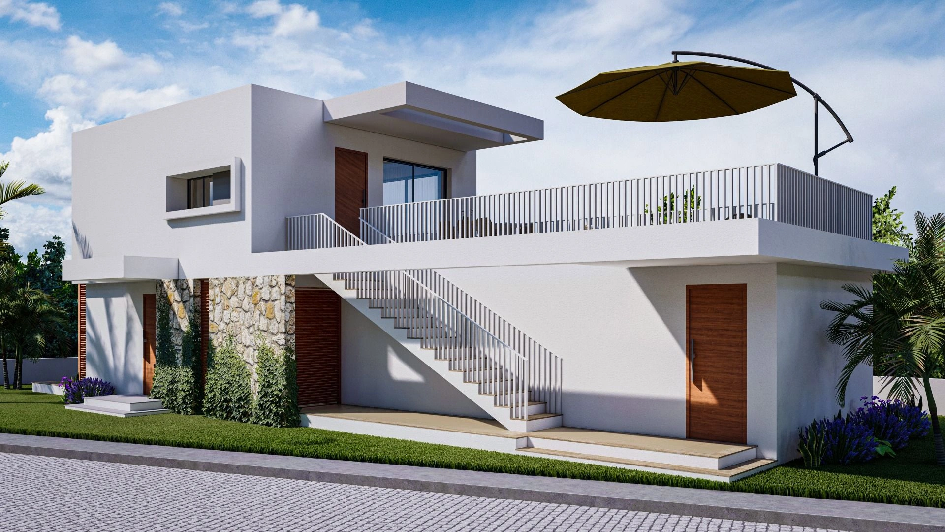 Elite project of villas and apartments in Karpaz