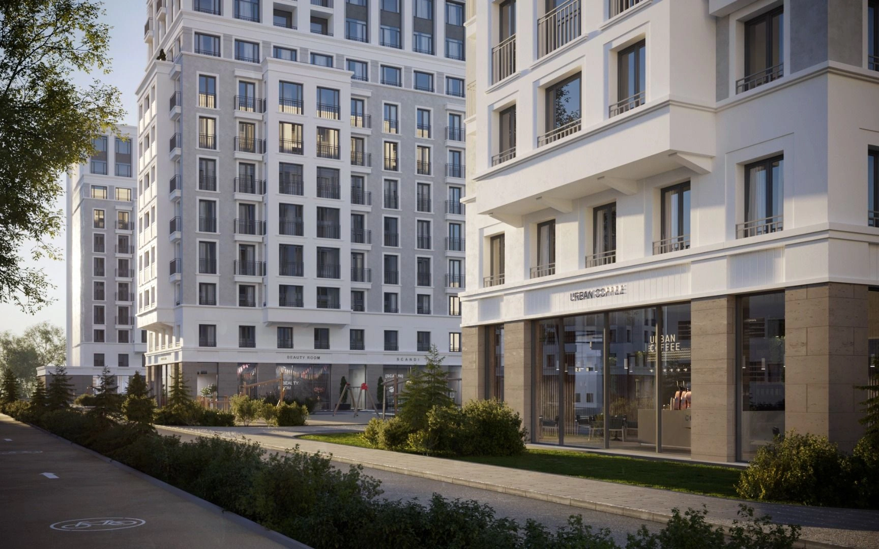 مجمع فاخر في شارع سيزرانسكايا في سانت بطرسبرغ