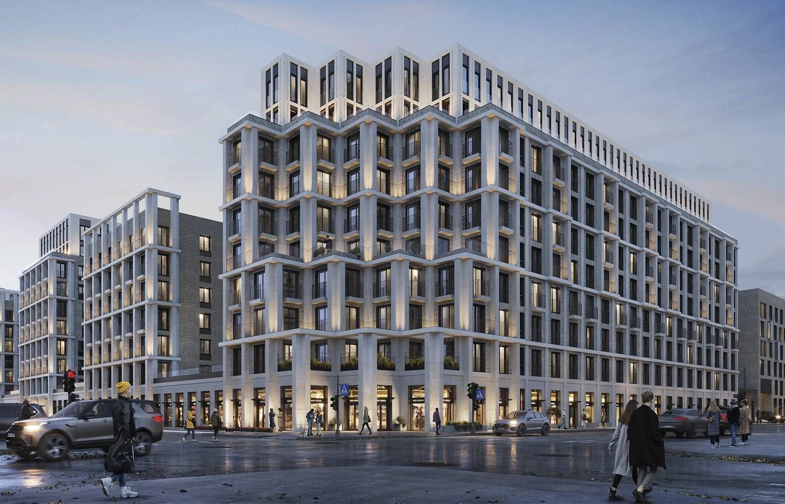 Modern complex in St. Petersburg Russia