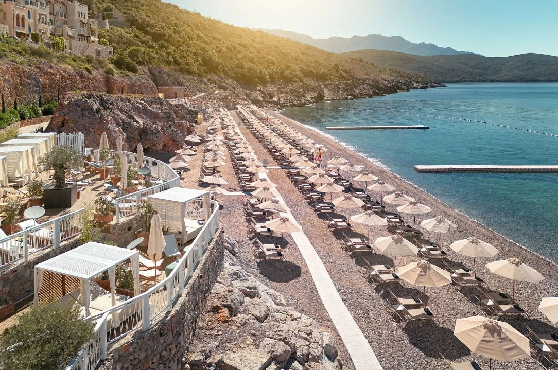 One of seven hotels in the Lustica Bay area, Montenegro