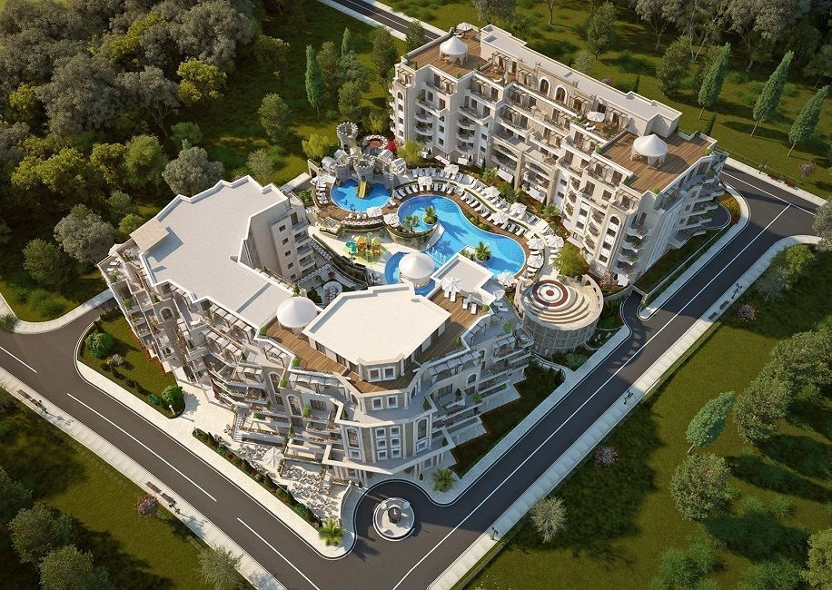 Apartment with a spacious terrace in a prestigious complex in Sveti Vlas, Bulgaria