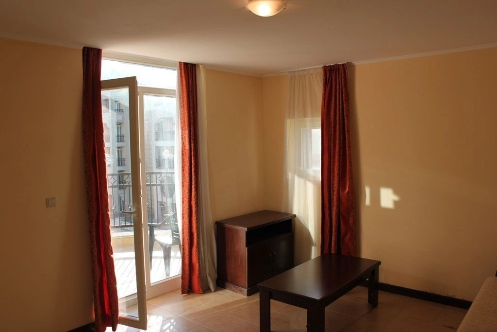 Furnished apartment in a prestigious complex on the first line of the sea in Pomorie, Bulgaria