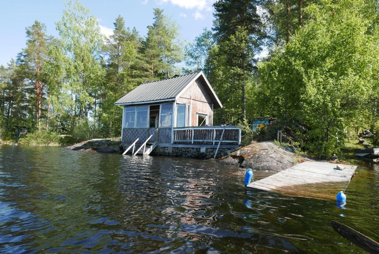 Ferienhaus 2+1 mit großzügiger überdachter Terrasse in Taipalsaari, Finnland