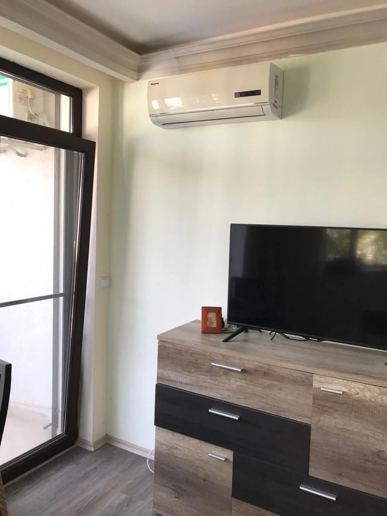 Apartment with furniture and appliances overlooking the pool in Primorsko, Bulgaria