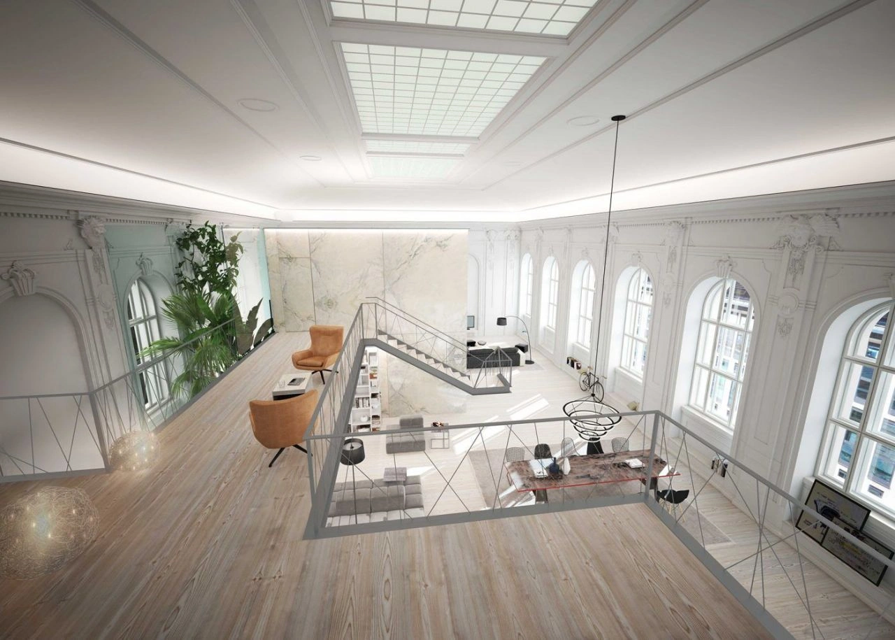 Modern loft with high ceilings in the center of Vienna, Austria