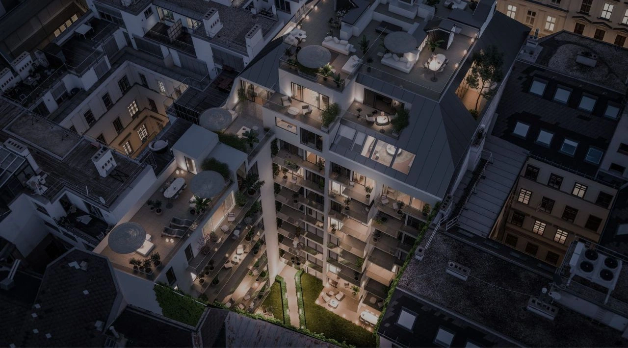 Two-bedroom apartment in a historic building in center of Vienna