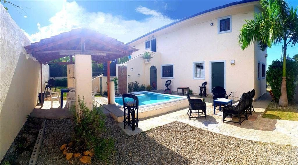 Möblierte Villa in ruhiger Lage von Sosua mit Blick auf den Ozean, Dominikanische Republik