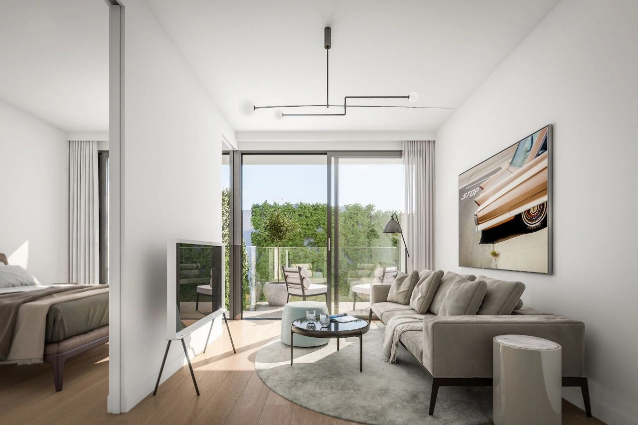 Apartment with panoramic city views in Vienna, Austria