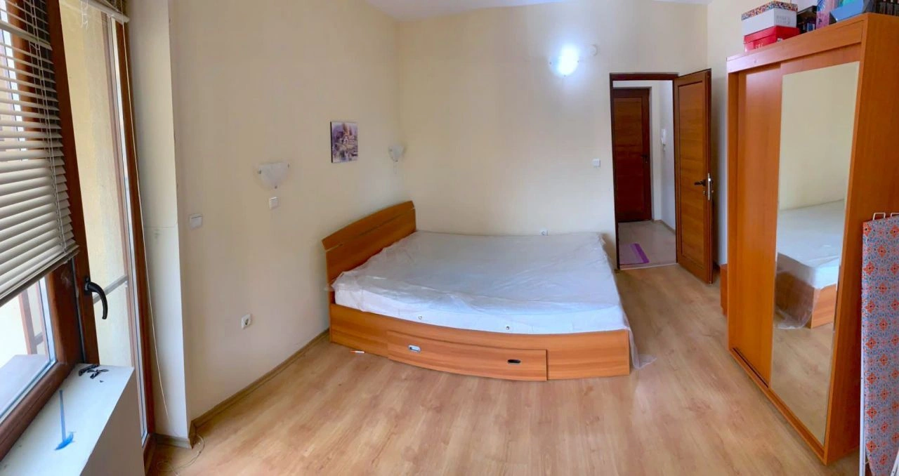 Apartamento 1+1 con piscina al aire libre en la zona de Sunny Beach, Bulgaria