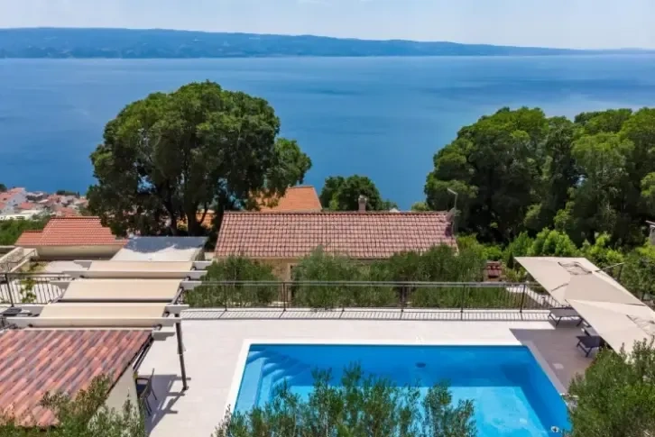 Villa with sea view in Omis, Croatia