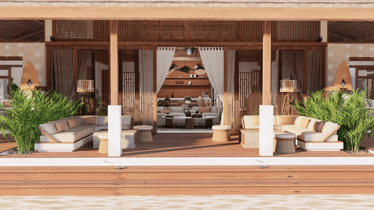 Cottage 257 m² au bord de la mer à Bumban Bay