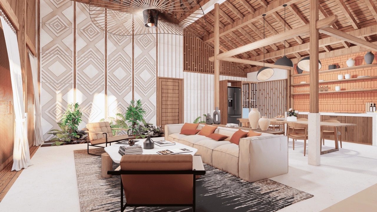 Cottage 257 m² au bord de la mer à Bumban Bay