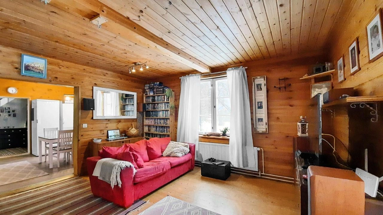 Casa con balcón y terraza en Imatra, Finlandia