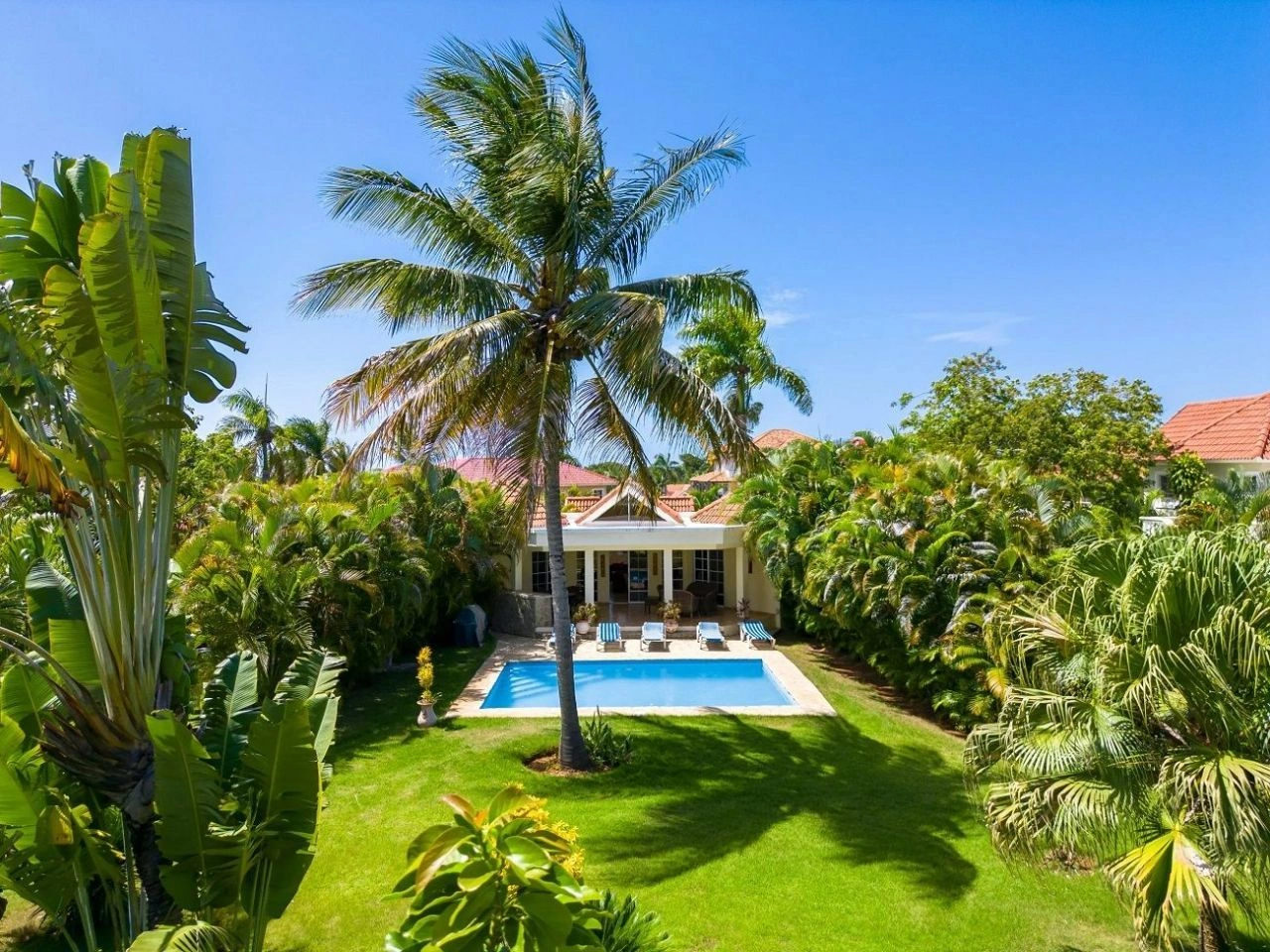 Villa with terrace in Sosua gated community, Dominican Republic