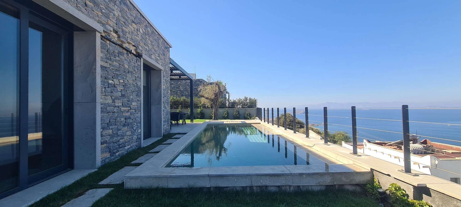A complex of villas with a unique sea view