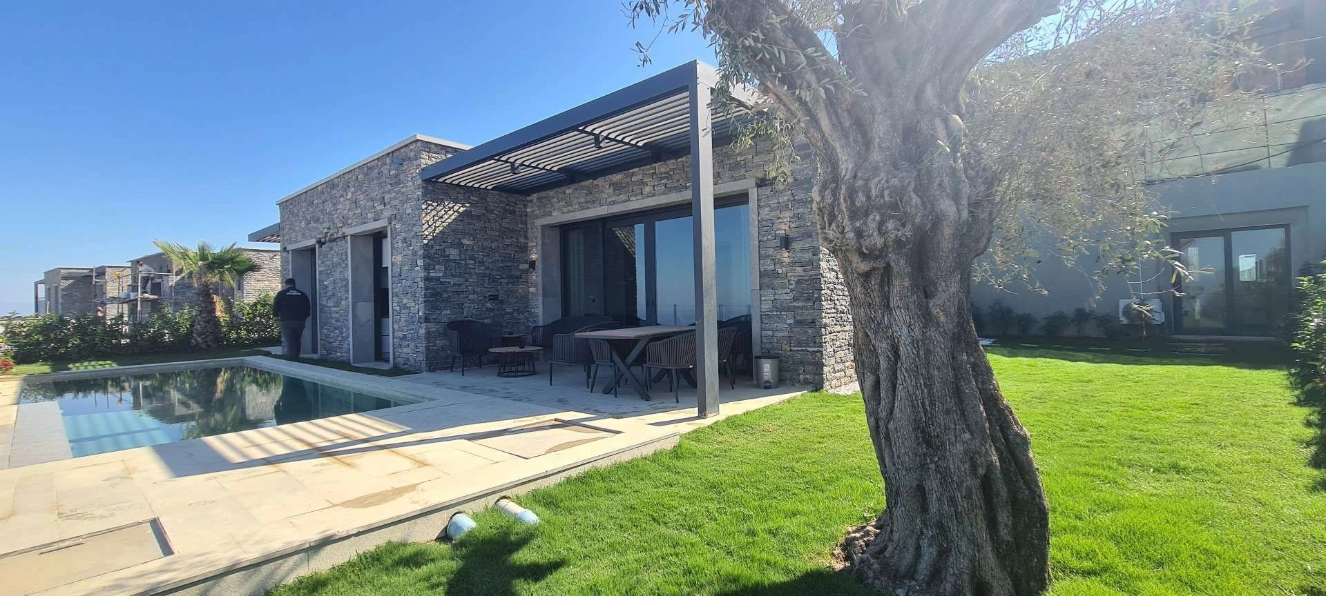 A complex of villas with a unique sea view