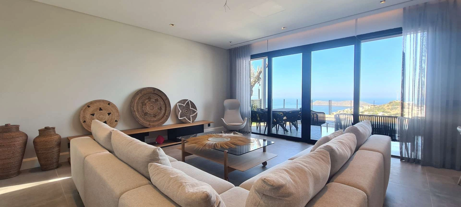 A complex of villas with a unique sea view