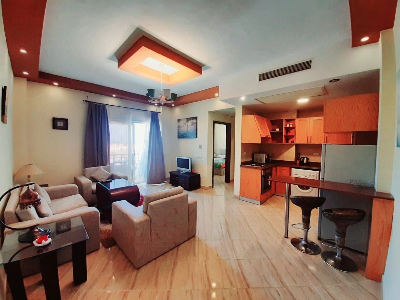 Apartamento en Sahl Hasheesh en el complejo Andaluza cerca del mar, Egipto