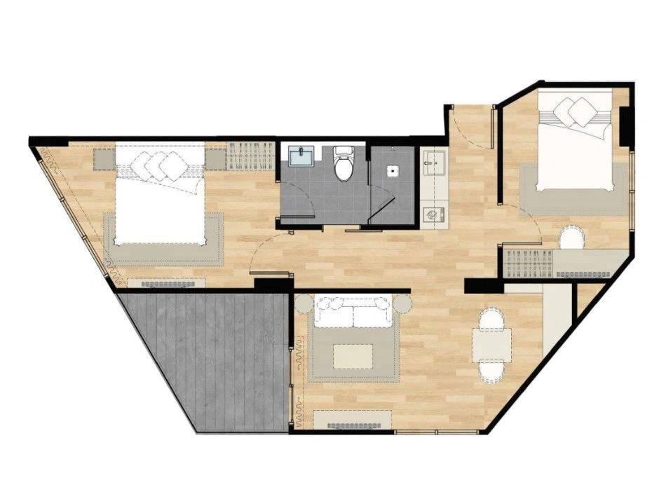 Modern apartment 62 m² in Phuket