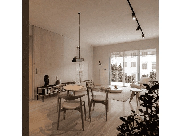 Spacious apartment 61 m2 in Porto city of Portugal