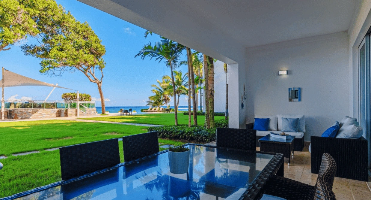 Wohnung mit direktem Zugang zum Strand in der geschlossenen Wohnanlage Laguna Beach, Dominikanische Republik