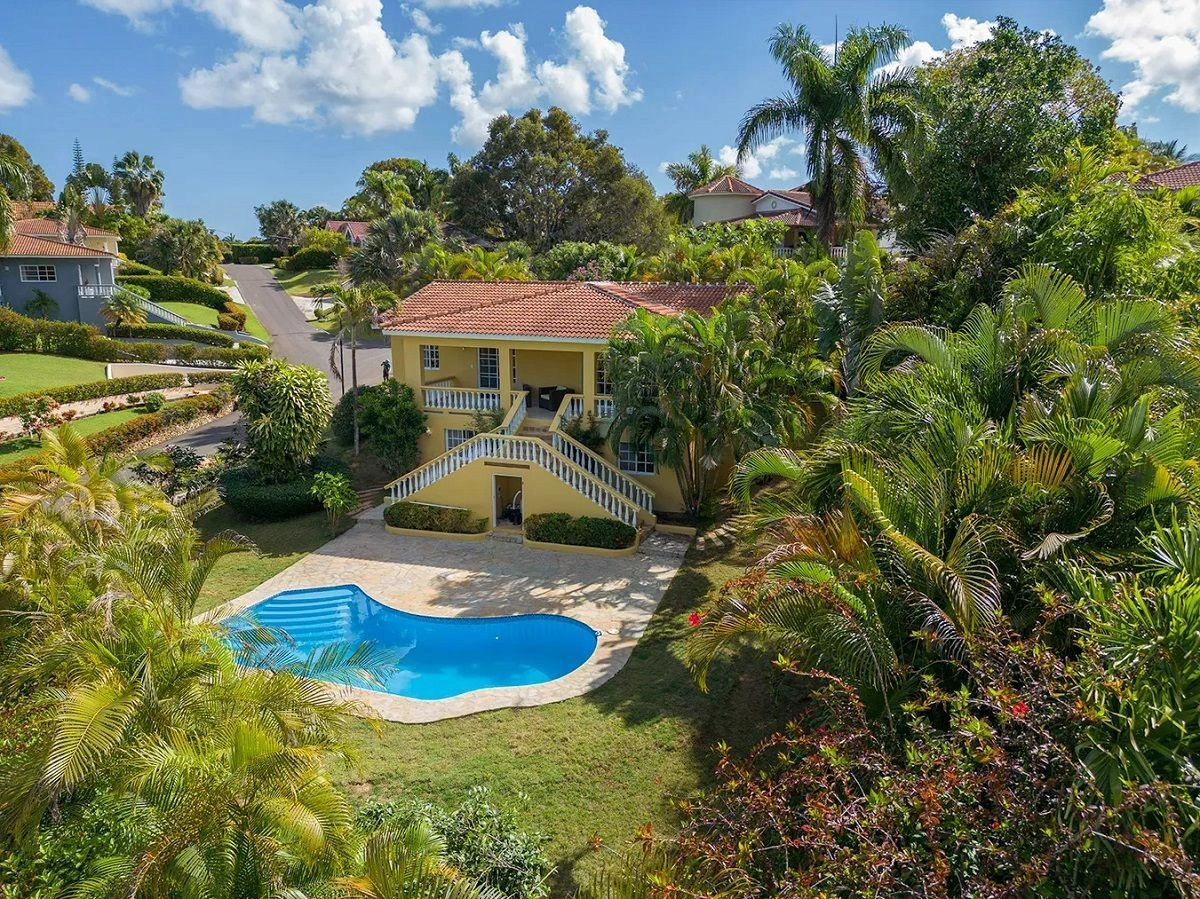Villa with terrace overlooking ocean and mountains in Sosua, Dominican Republic