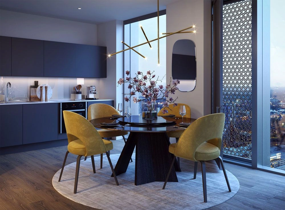 1+1 अपार्टमेंट — मैनचेस्टर सिटी सेंटर का नज़ारा