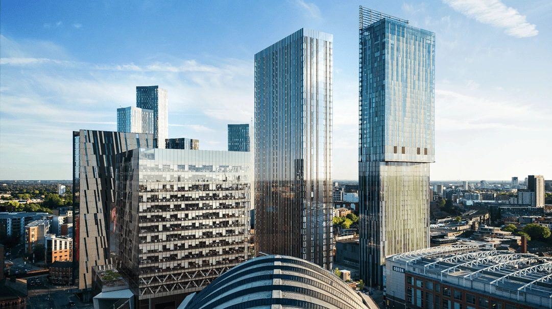 آپارتمان پریمیوم 51.6 متر مربع با نمای پانورامیک از مرکز شهر منچستر