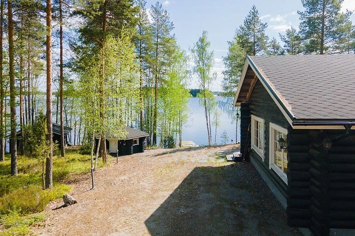 Puumala'da sahil saunası olan burun yazlığı