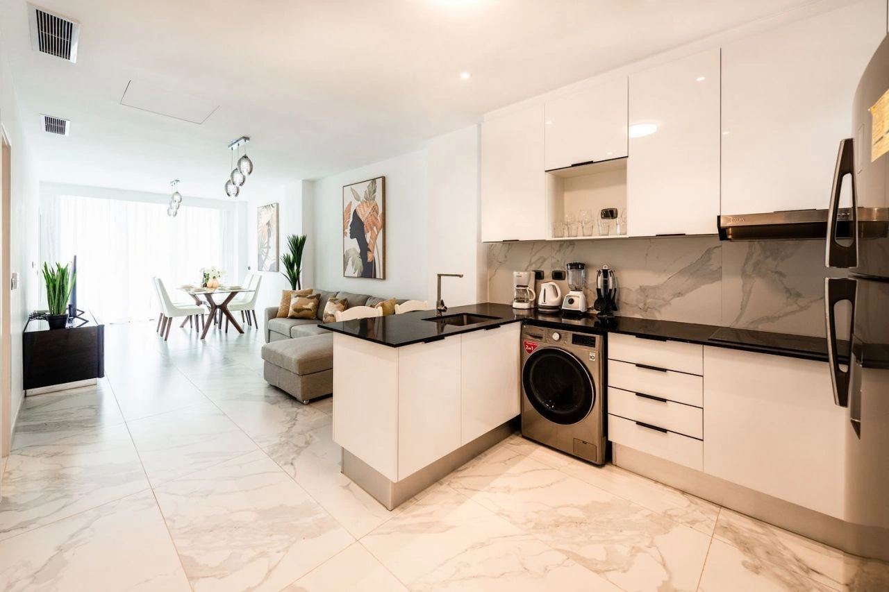 Apartments in Punta Cana in a modern complex with private beach and beach club, Dominican Republic