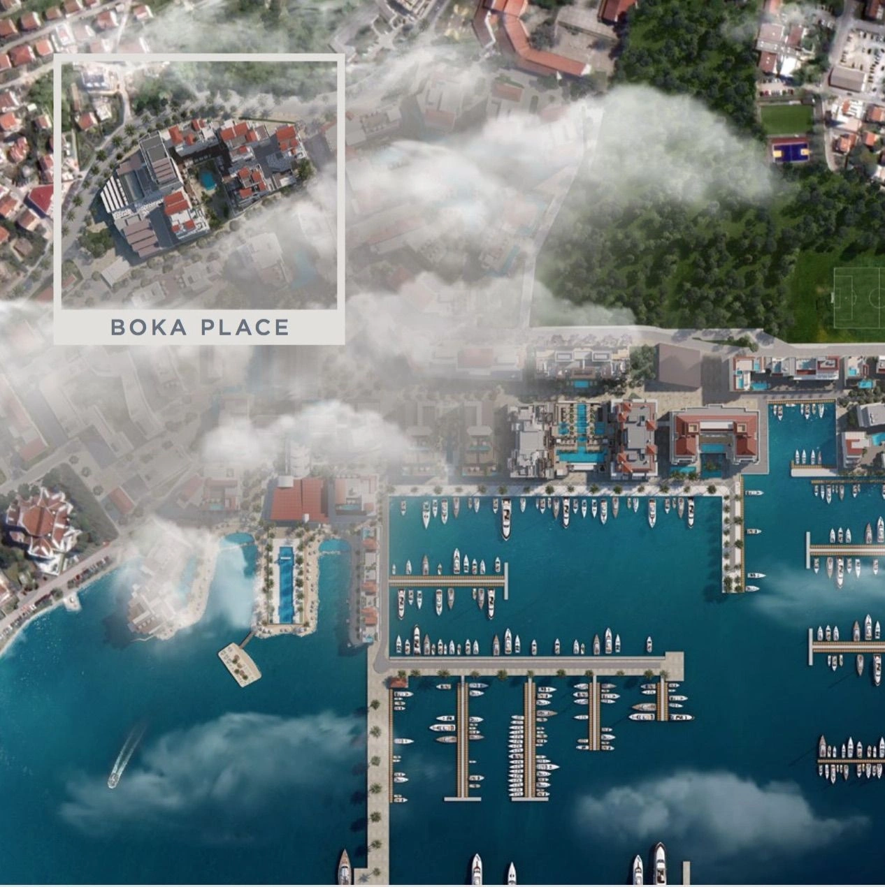 Luxuriöse 1+1 Wohnungen im neuen Viertel Porto Montenegro - Boka Place