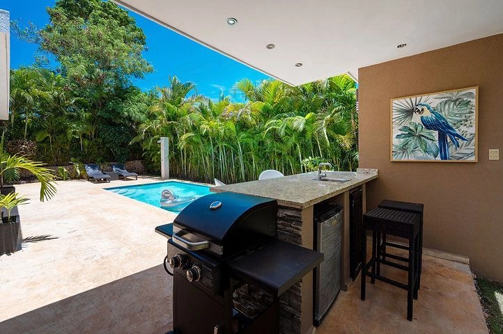 A cottage in the center of Sosua in a family village, Dominican Republic