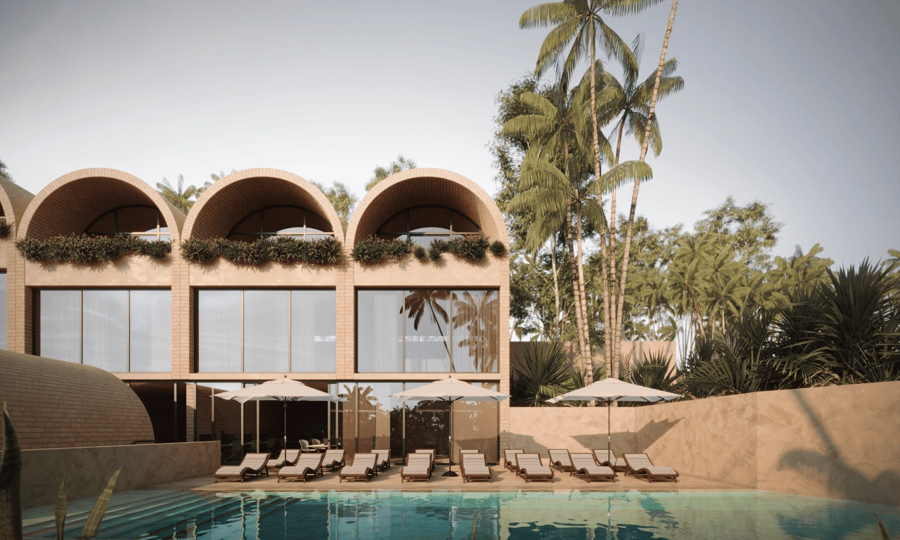 Стильная квартира площадью 35 м² в Улувату, Индонезия