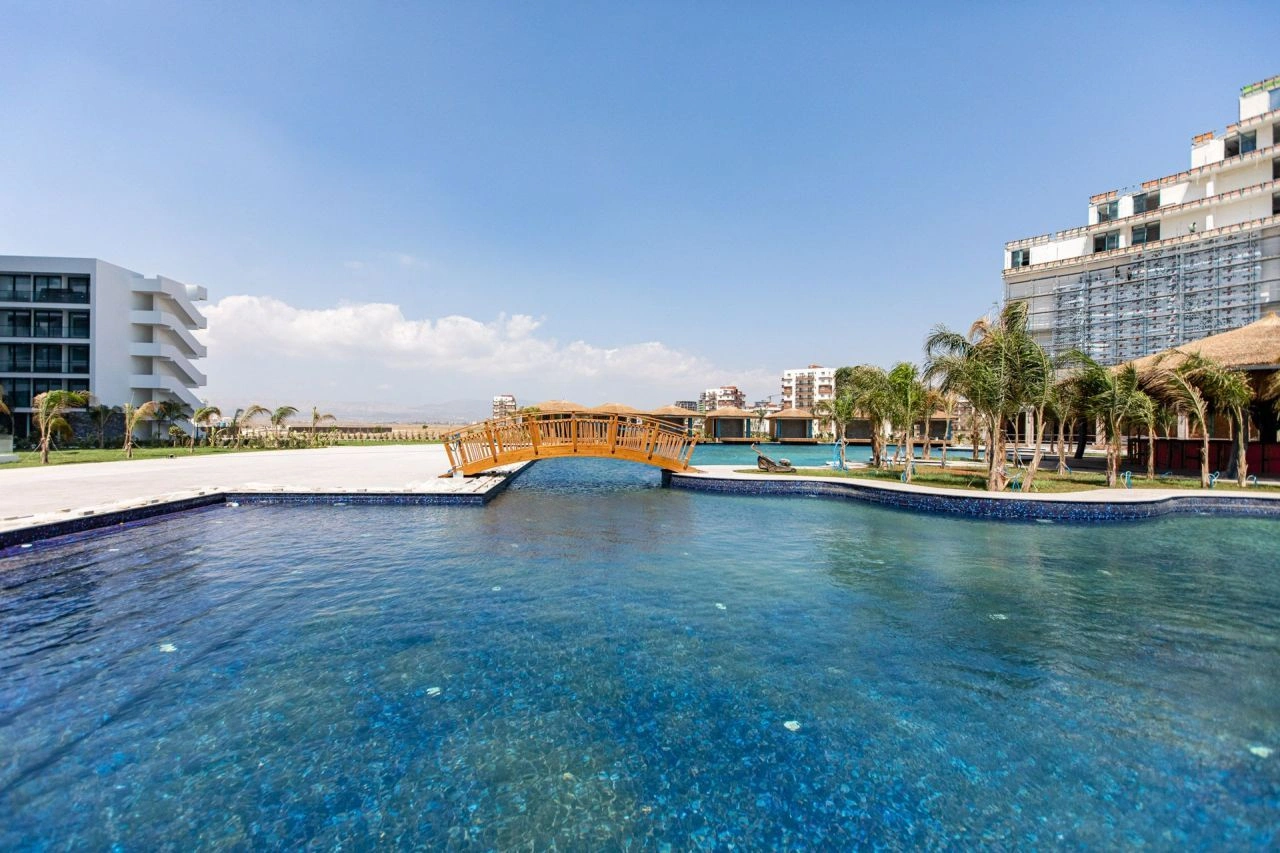 Просторные апартаменты 1+1 в Искеле