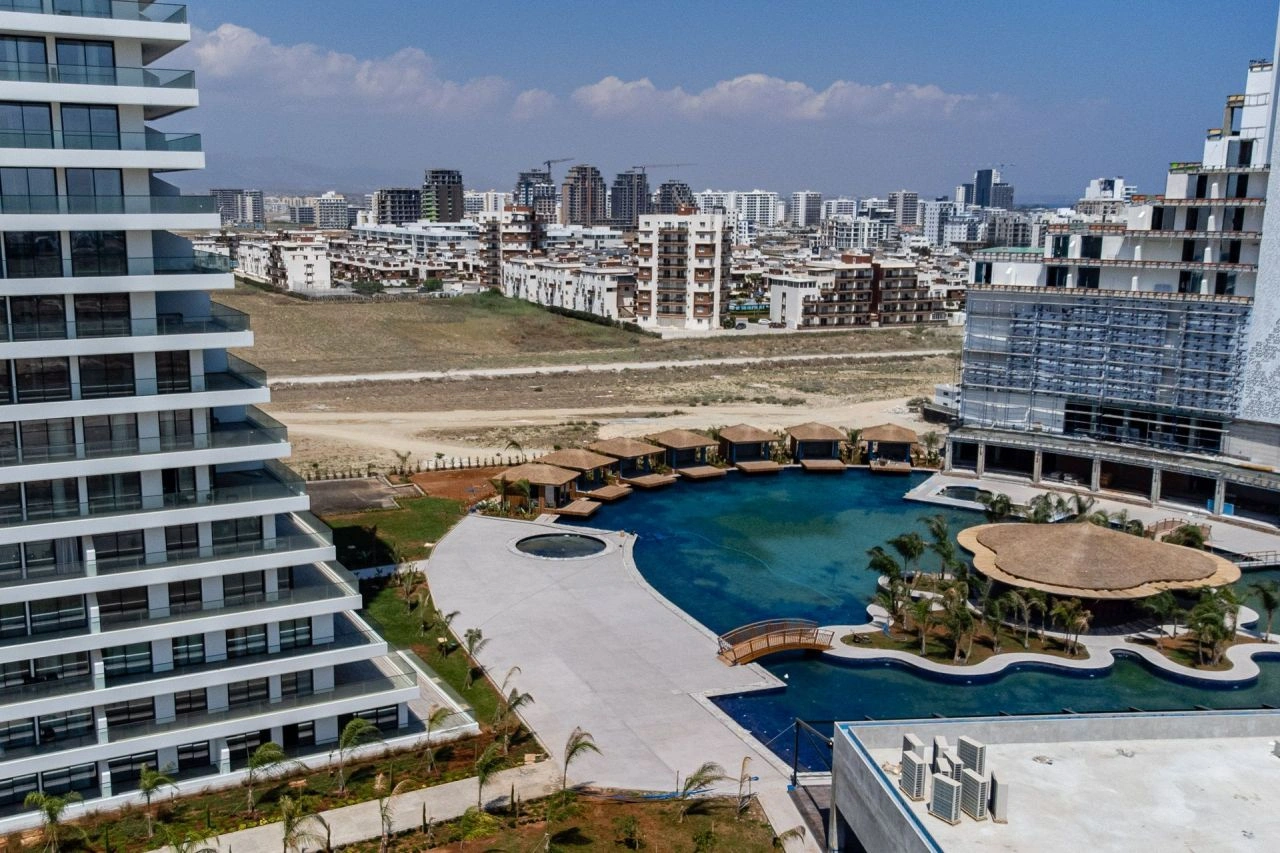 Просторные апартаменты 1+1 в Искеле