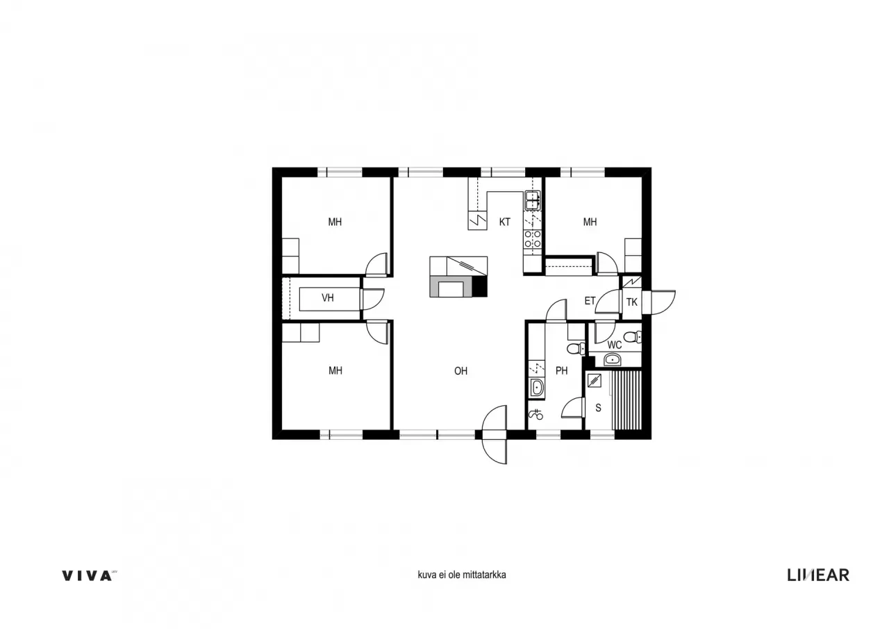 हेलसिंकी, फ़िनलैंड में तीन बेडरूम और बरामदा सहित विला
